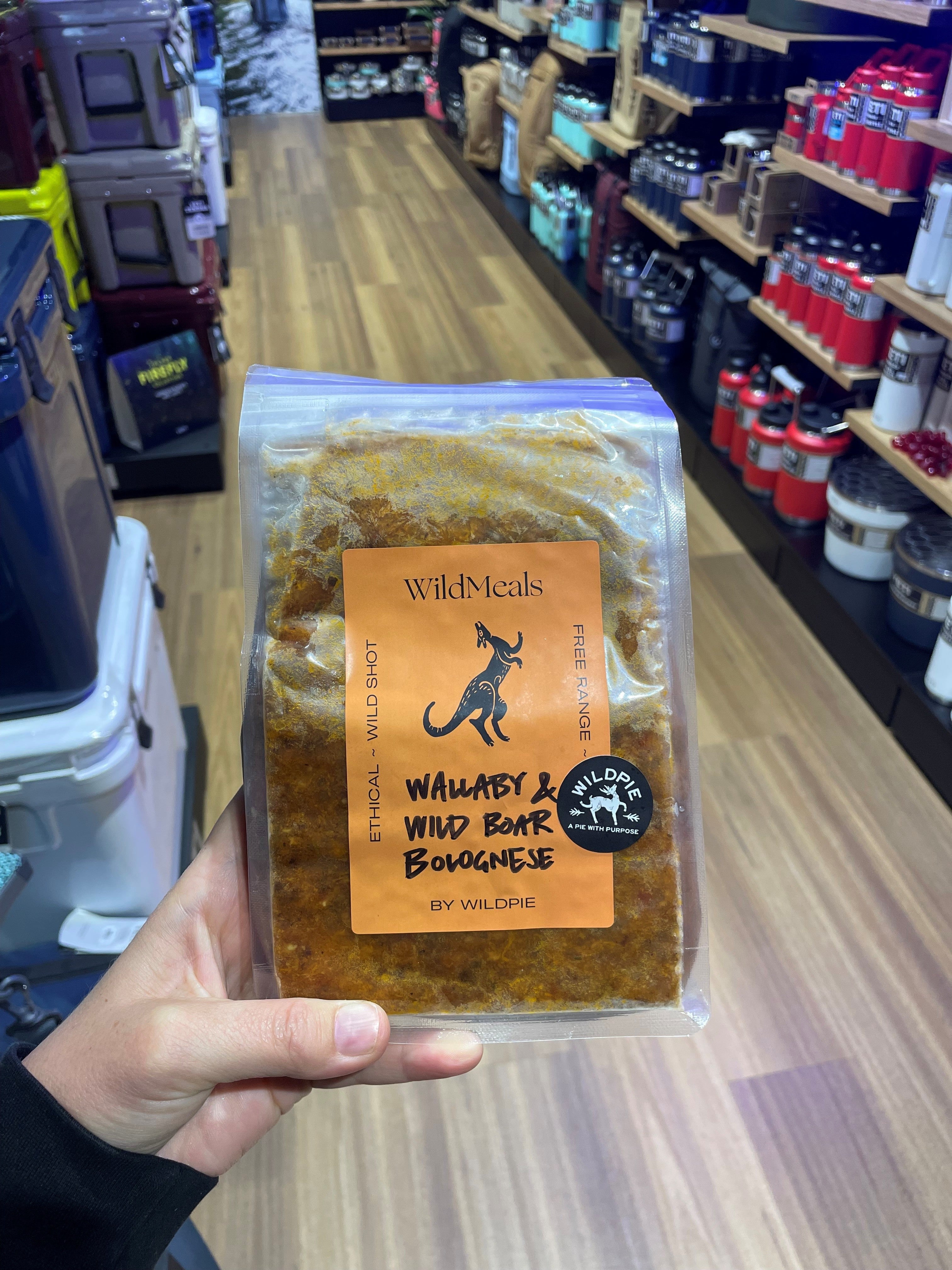 Wildpie Wallaby & Wild Boar Bolognese 500g - - Mansfield Hunting & Fishing - Products to prepare for Corona Virus