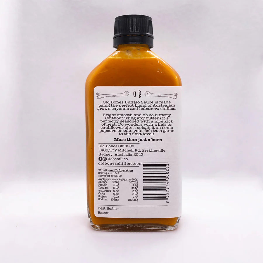 Old Bones Buffalo Sauce - 200ml - - Mansfield Hunting & Fishing - Products to prepare for Corona Virus