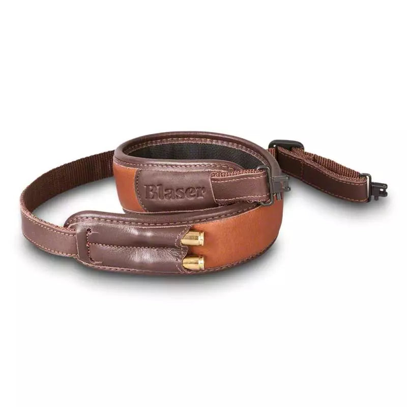 Blaser Rifle Sling Brown Leather - - Mansfield Hunting & Fishing - Products to prepare for Corona Virus