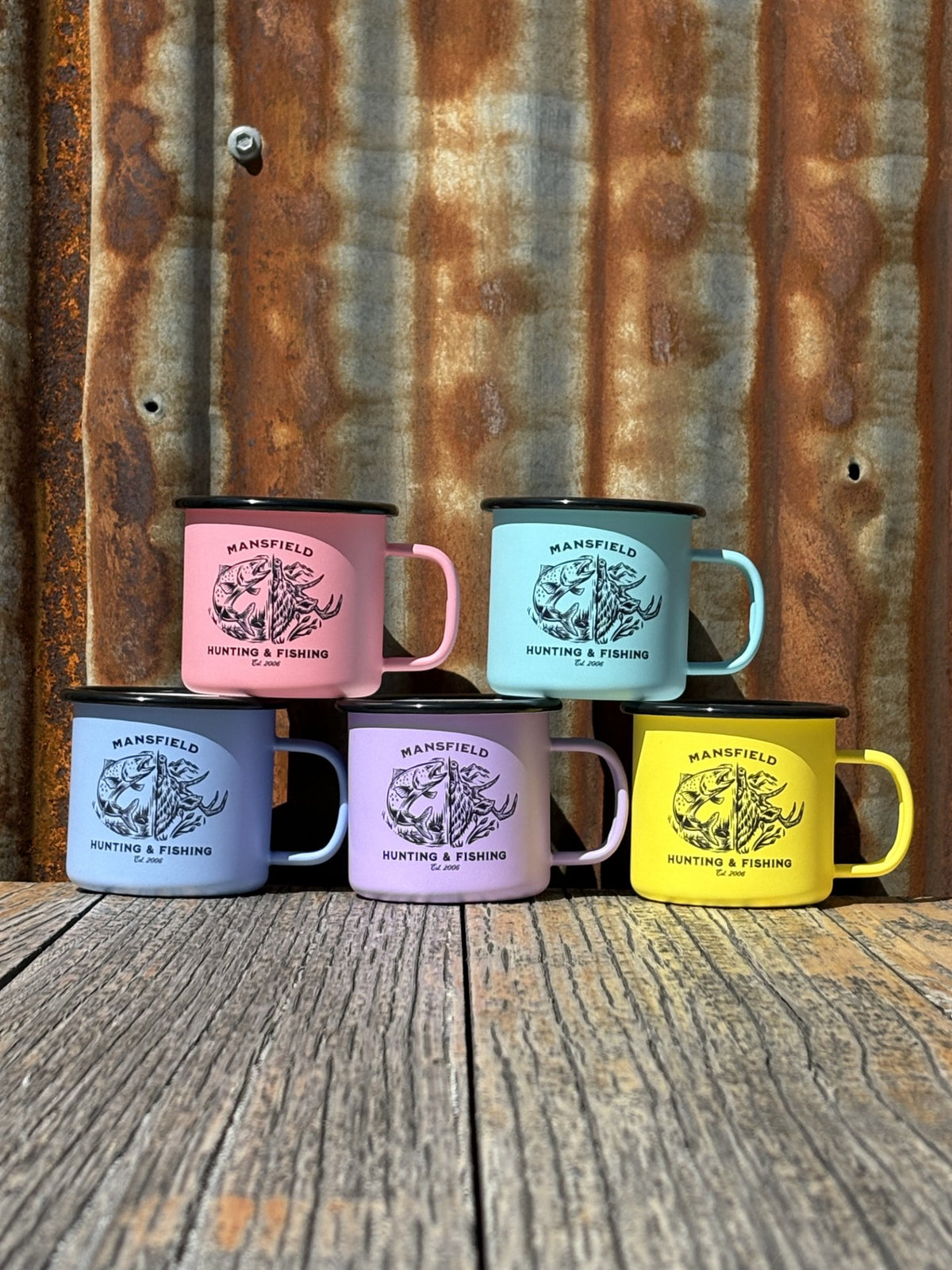 MHF Outdoors Enamel Camp Mug - - Mansfield Hunting & Fishing - Products to prepare for Corona Virus