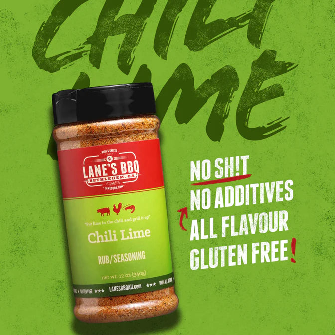 Lanes BBQ Chilli Lime Rub Pitmaster 351g -  - Mansfield Hunting & Fishing - Products to prepare for Corona Virus