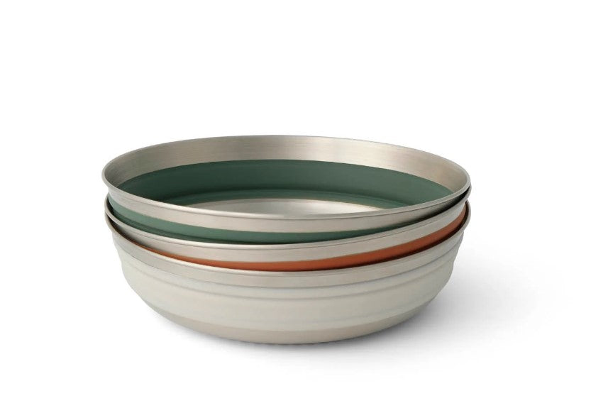 Sea to Summit Detour Stainless Steel Collapsible Bowl - Large - - Mansfield Hunting & Fishing - Products to prepare for Corona Virus