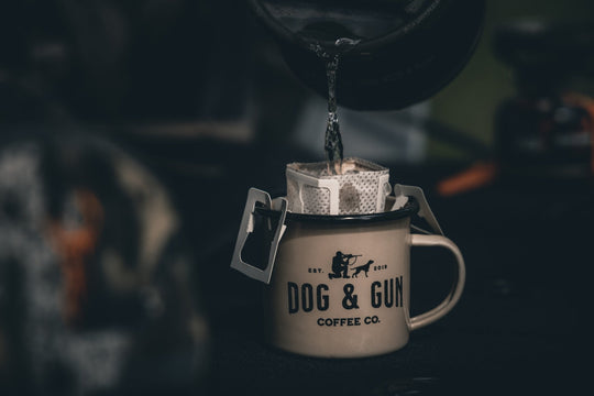 Dog & Gun Enamel Mug Sandy Taupe - - Mansfield Hunting & Fishing - Products to prepare for Corona Virus