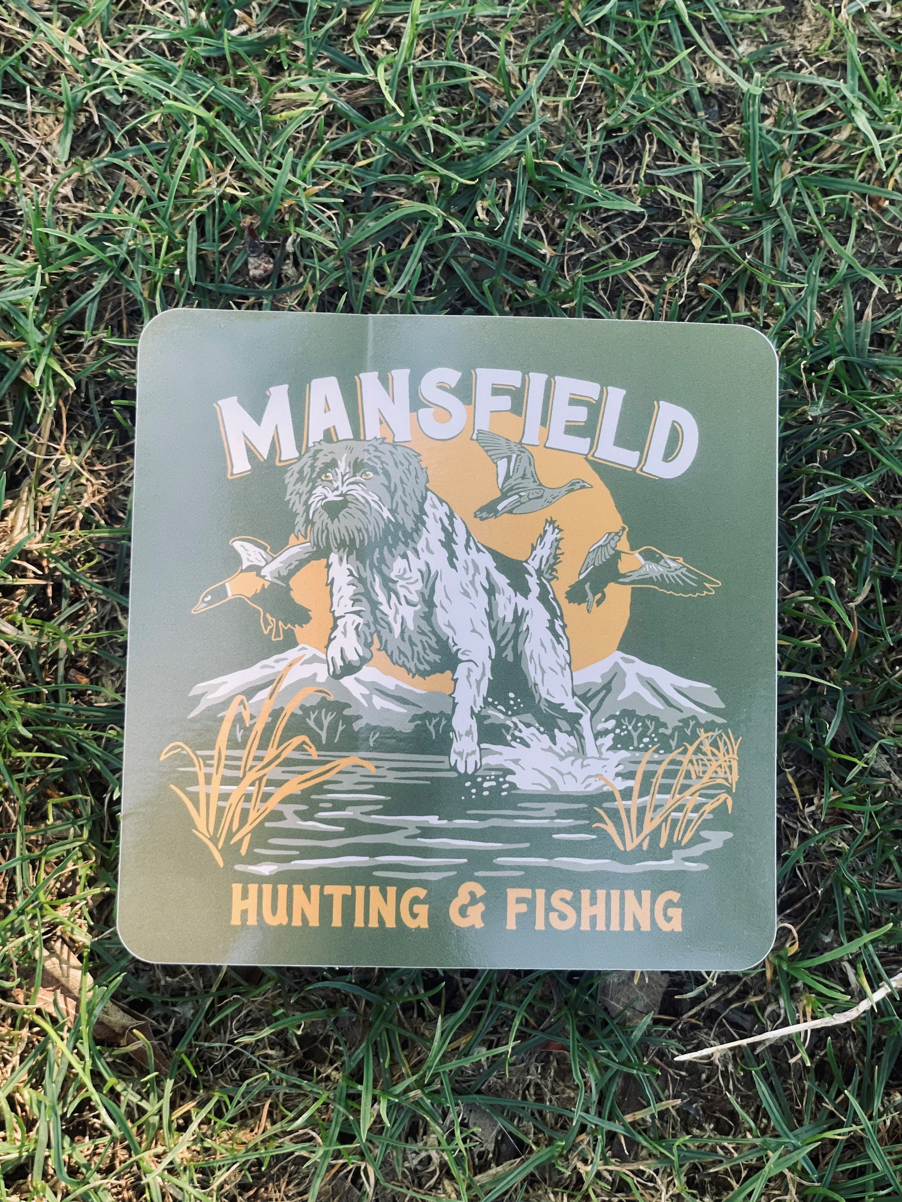 MHF Duck Dog Sticker - - Mansfield Hunting & Fishing - Products to prepare for Corona Virus