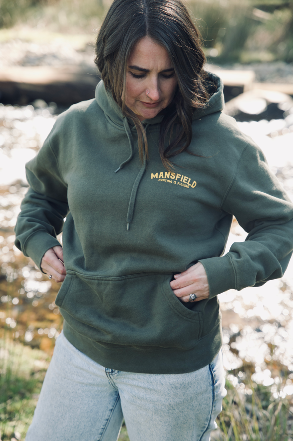 MHF Duck Dog Hoodie - Limited Edition - Army Green - - Mansfield Hunting & Fishing - Products to prepare for Corona Virus