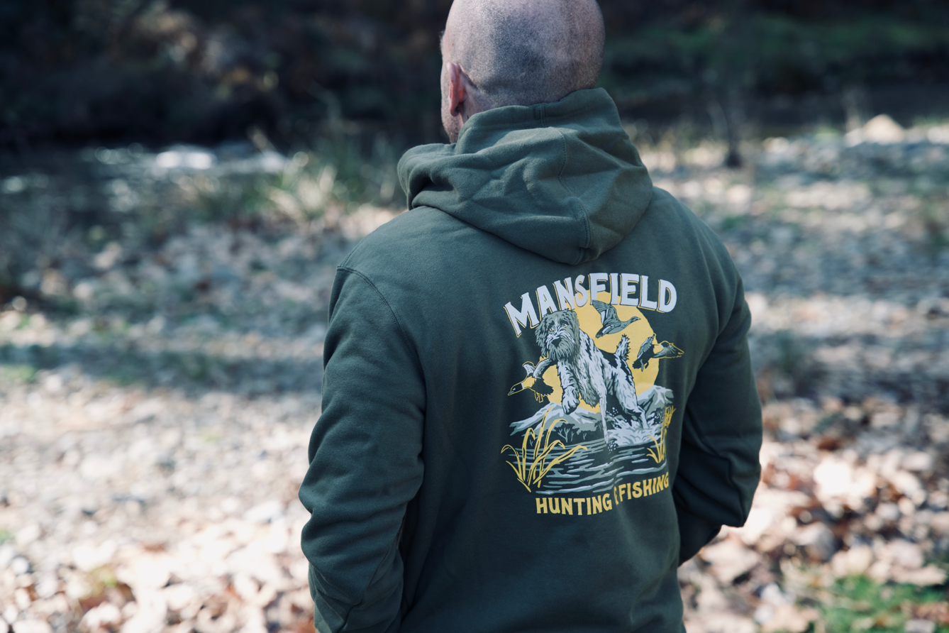 MHF Duck Dog Hoodie - Limited Edition - Army Green - - Mansfield Hunting & Fishing - Products to prepare for Corona Virus