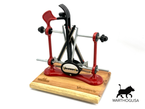 Warthog Elite V Sharp A4 Knife Sharpener with Blackwood Base Red - - Mansfield Hunting & Fishing - Products to prepare for Corona Virus