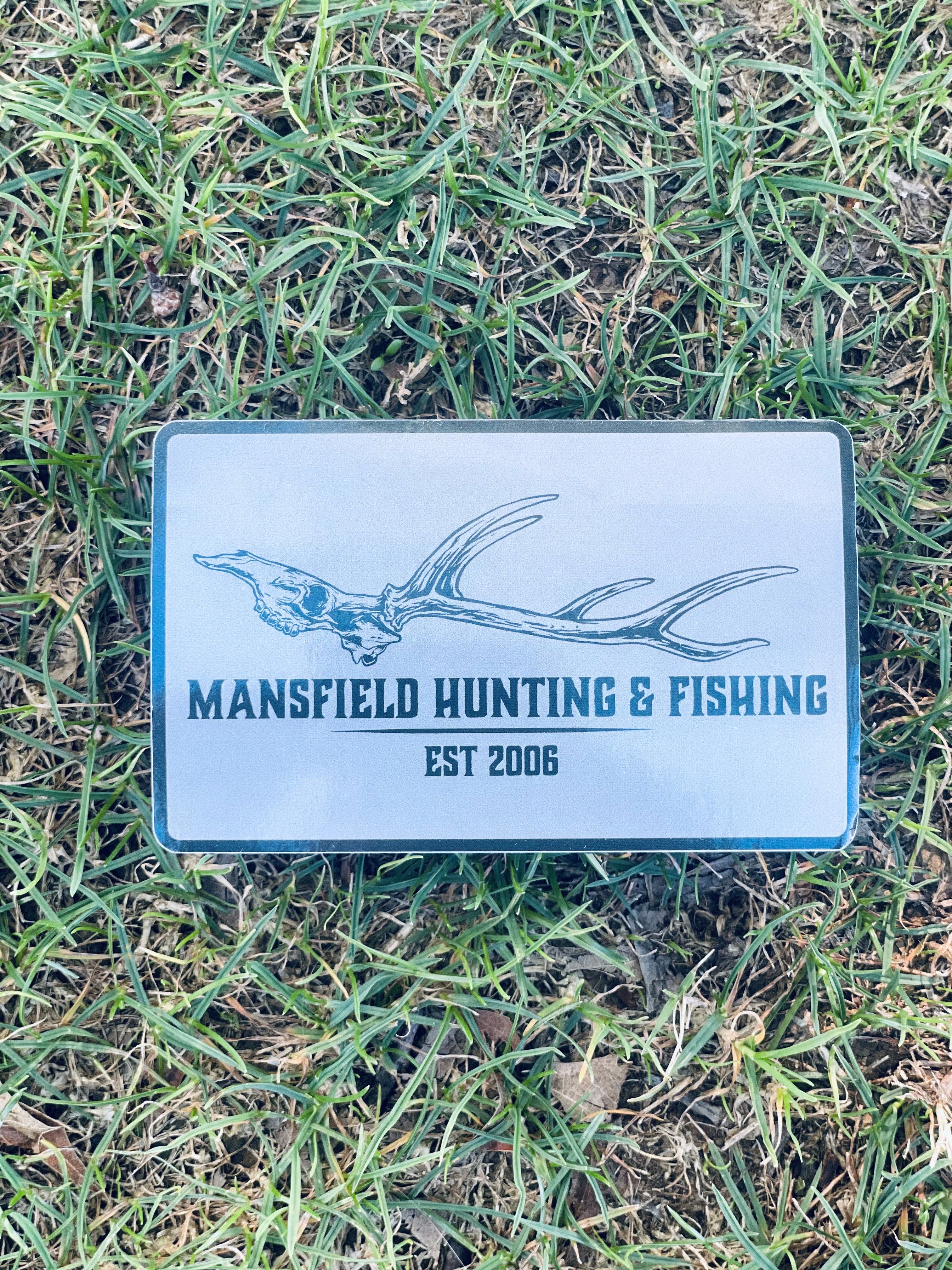 MHF Euro Skull Sticker - - Mansfield Hunting & Fishing - Products to prepare for Corona Virus