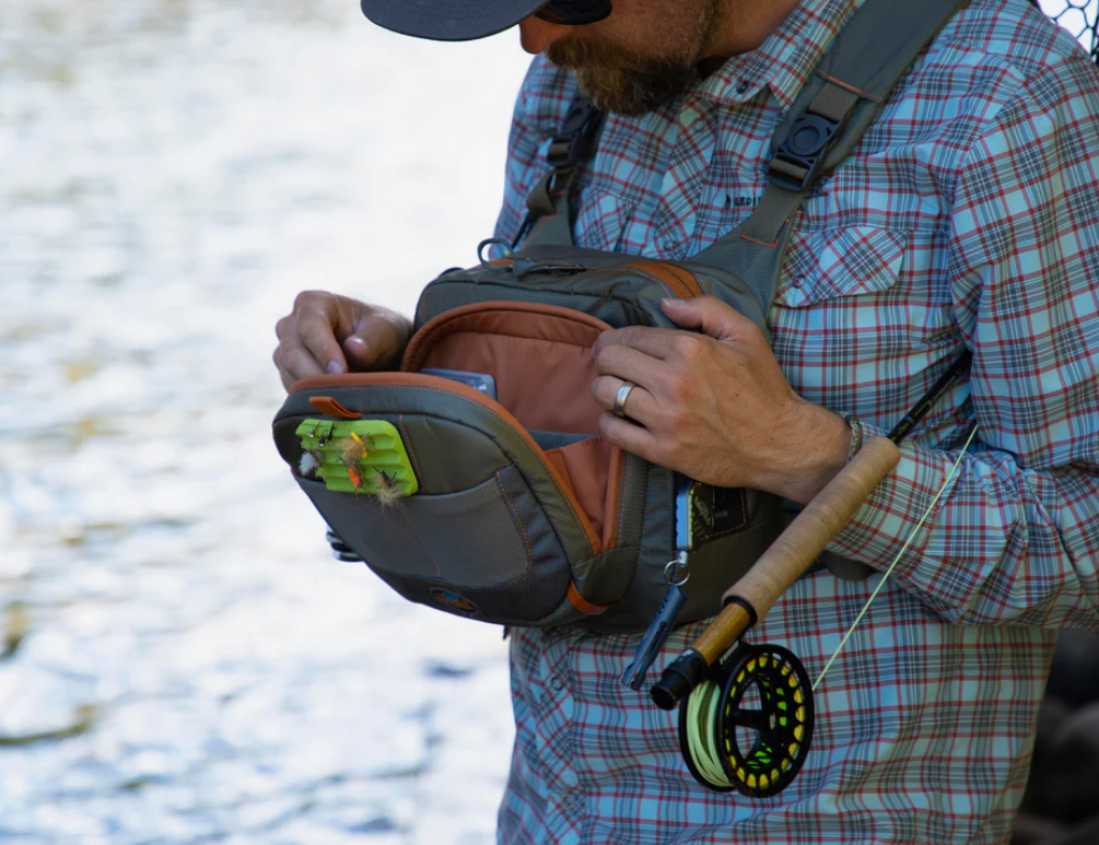 Fishpond Cross-Current Chest Pack - Gravel - - Mansfield Hunting & Fishing - Products to prepare for Corona Virus