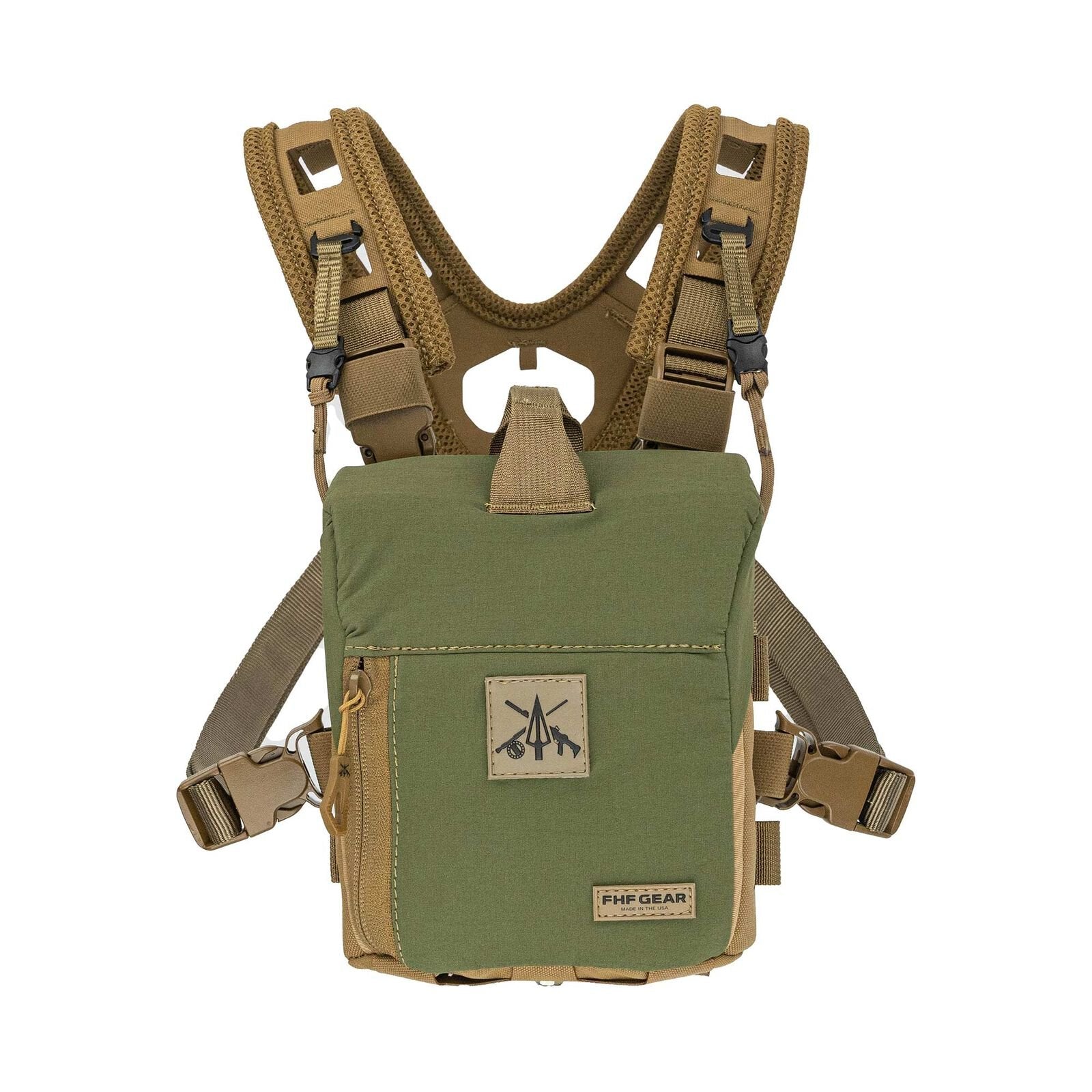 FHF Gear FOB Bino Harness - LARGE / OD GREEN - Mansfield Hunting & Fishing - Products to prepare for Corona Virus