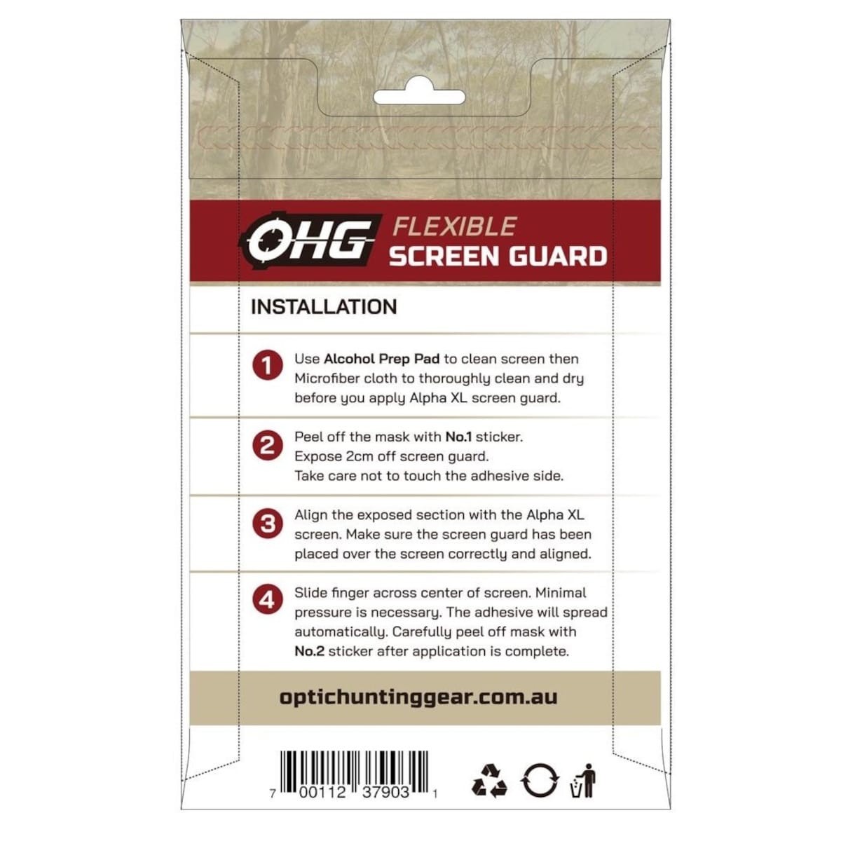 Alpha XL Screen Protector - - Mansfield Hunting & Fishing - Products to prepare for Corona Virus
