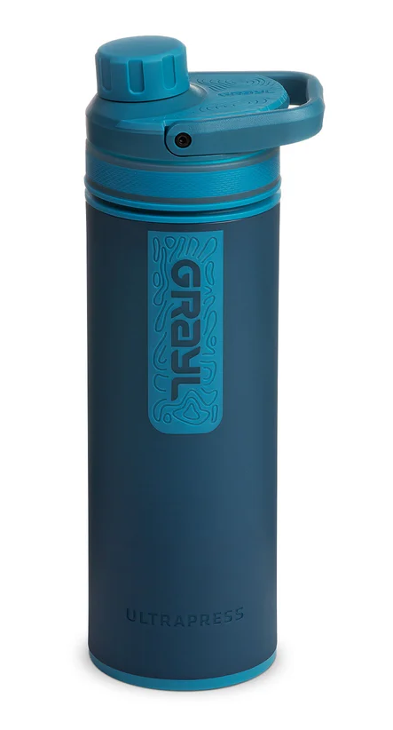 Grayl UltraPRESS Purifier - 500ml - Forest Blue - Mansfield Hunting & Fishing - Products to prepare for Corona Virus