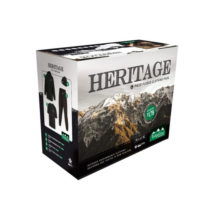 Ridgeline Mens Heritage Pack - Black/Olive - XS / OLIVE/BLACK - Mansfield Hunting & Fishing - Products to prepare for Corona Virus