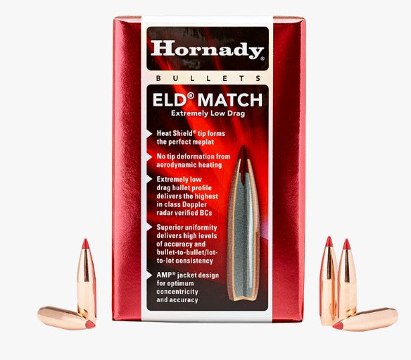 Hornady ELD-M 22 Cal 75gr Projectiles - 100Pk -  - Mansfield Hunting & Fishing - Products to prepare for Corona Virus