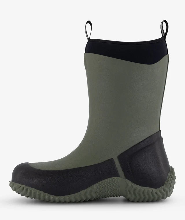 Grubs Muddies Icicles Gumboots - Kids - UK1 / BLACK/CHARCOAL - Mansfield Hunting & Fishing - Products to prepare for Corona Virus