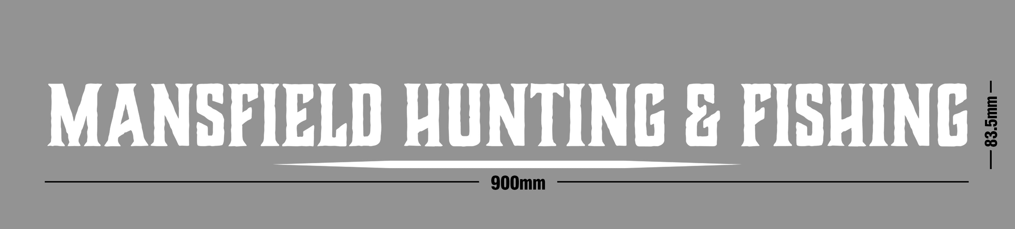MHF Windscreen Stickers 900mm x 83mm