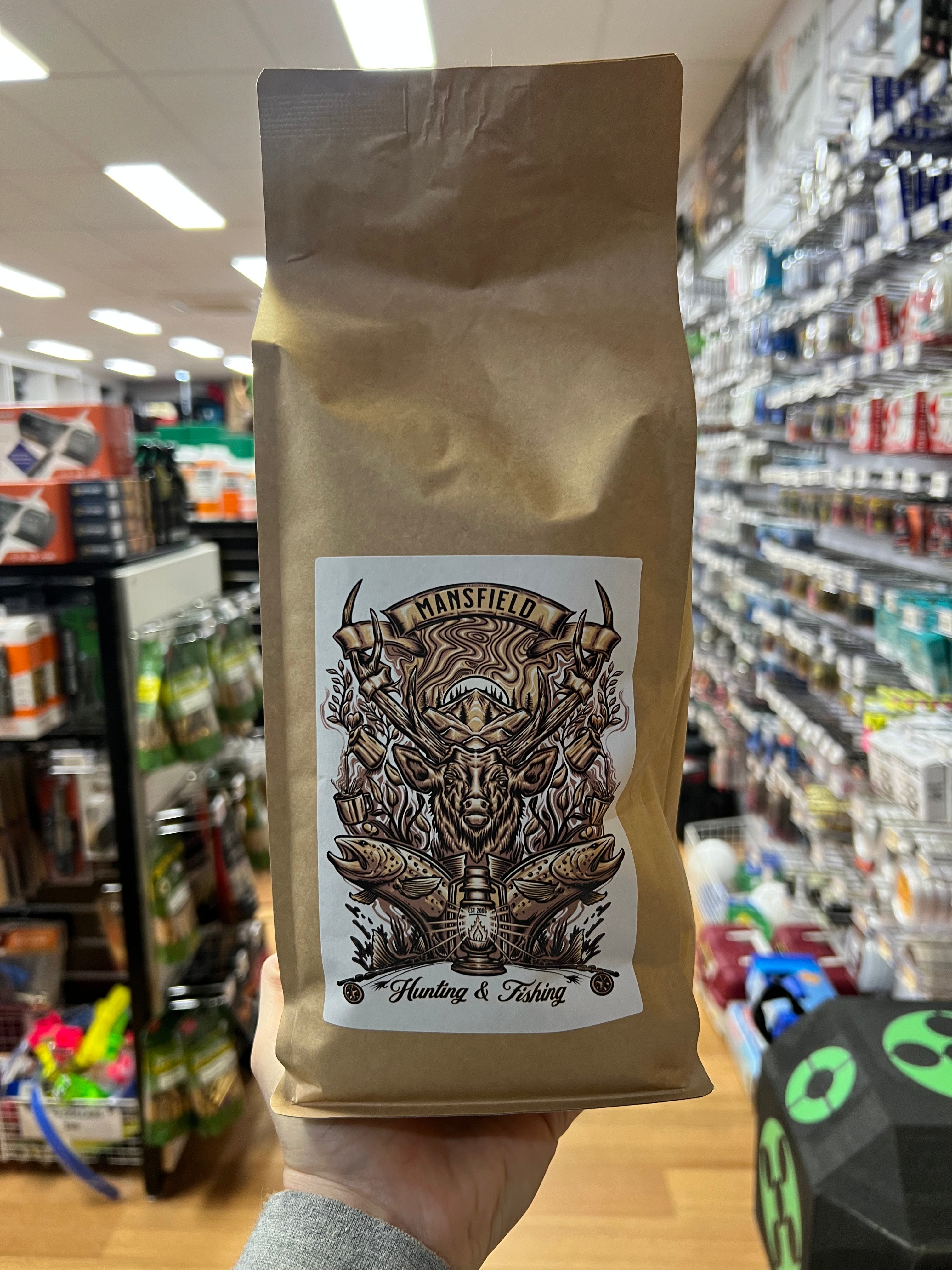MH&F x Coffee Merchant Darkside Wholebean - - Mansfield Hunting & Fishing - Products to prepare for Corona Virus