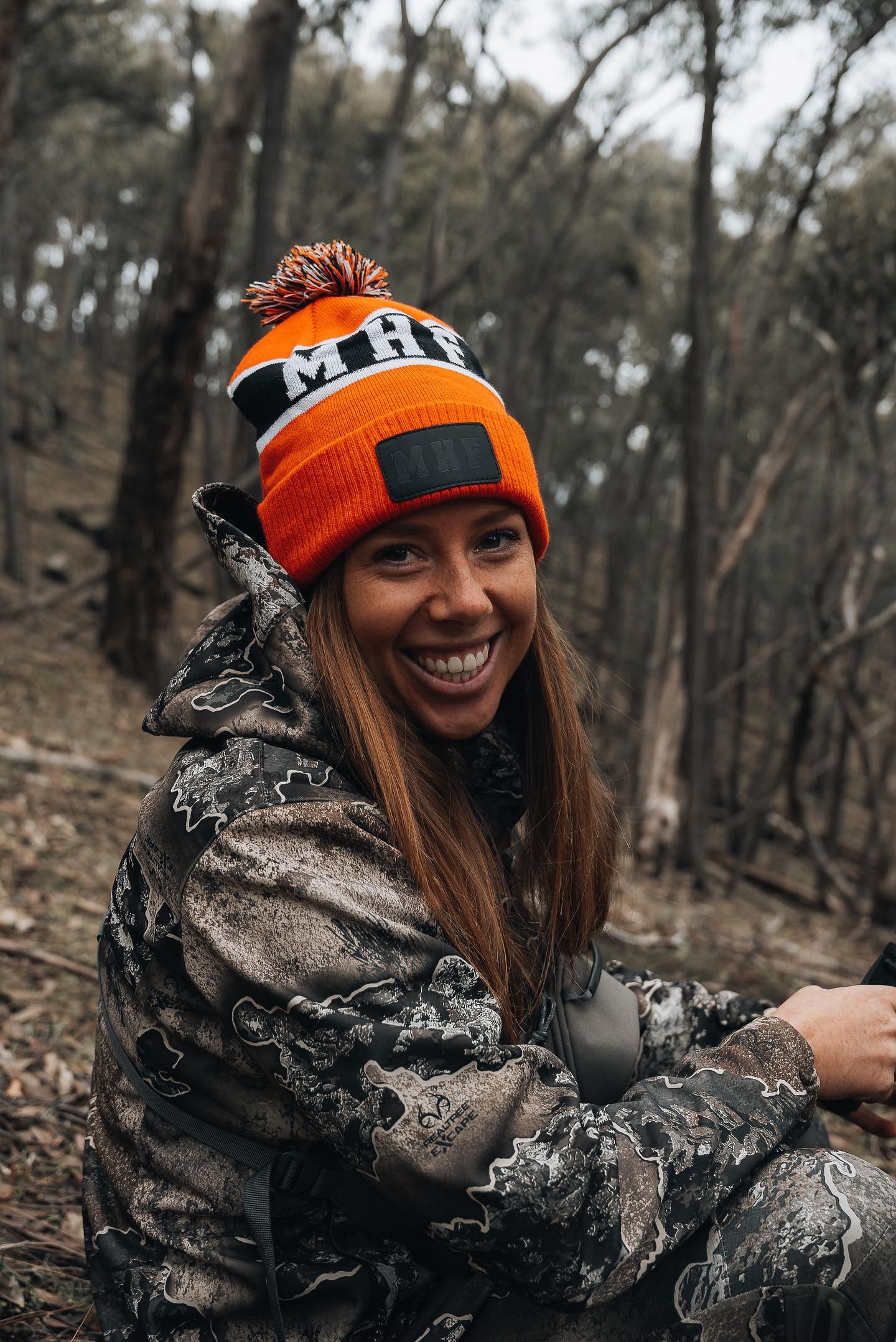 MHF Patch Beanie - Orange -  - Mansfield Hunting & Fishing - Products to prepare for Corona Virus