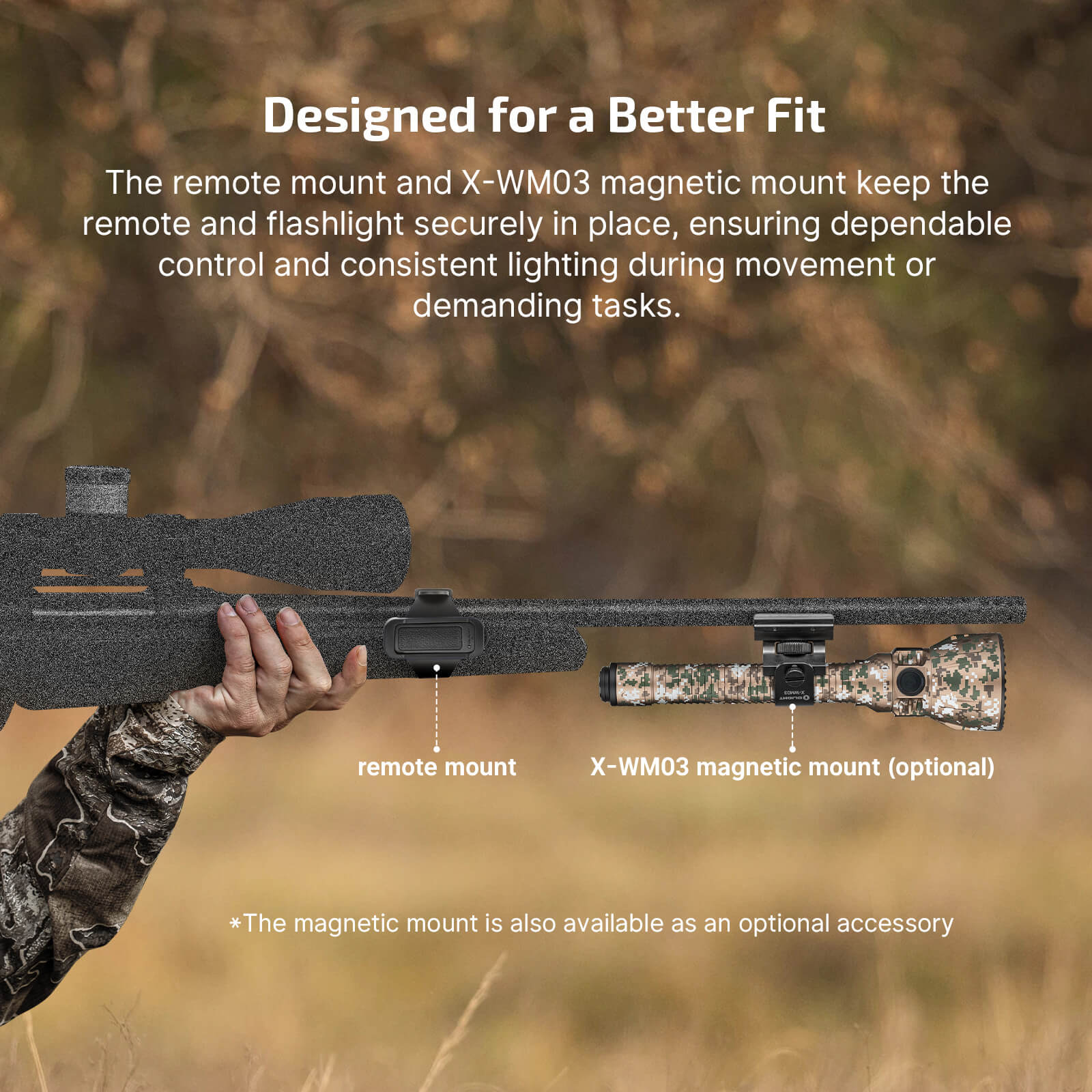 Olight Javelot Turbo 2 Powerful Hunting Torch - Camo - - Mansfield Hunting & Fishing - Products to prepare for Corona Virus