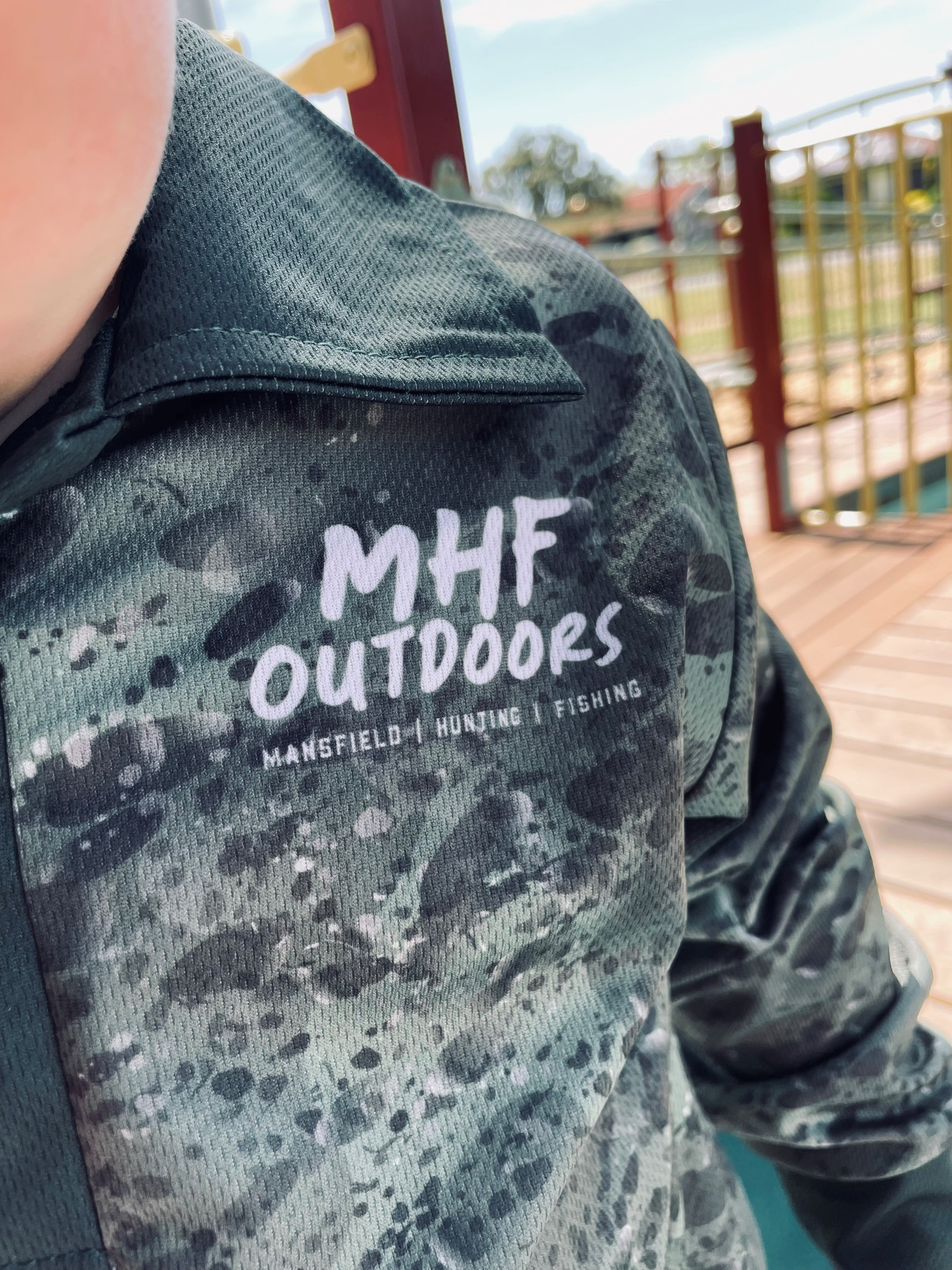 MHF Outdoors Kids Fishing Shirt UV 50+ - Green - - Mansfield Hunting & Fishing - Products to prepare for Corona Virus