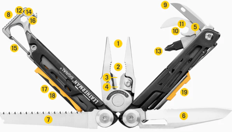 Leatherman Signal Grey W Button/Box -  - Mansfield Hunting & Fishing - Products to prepare for Corona Virus