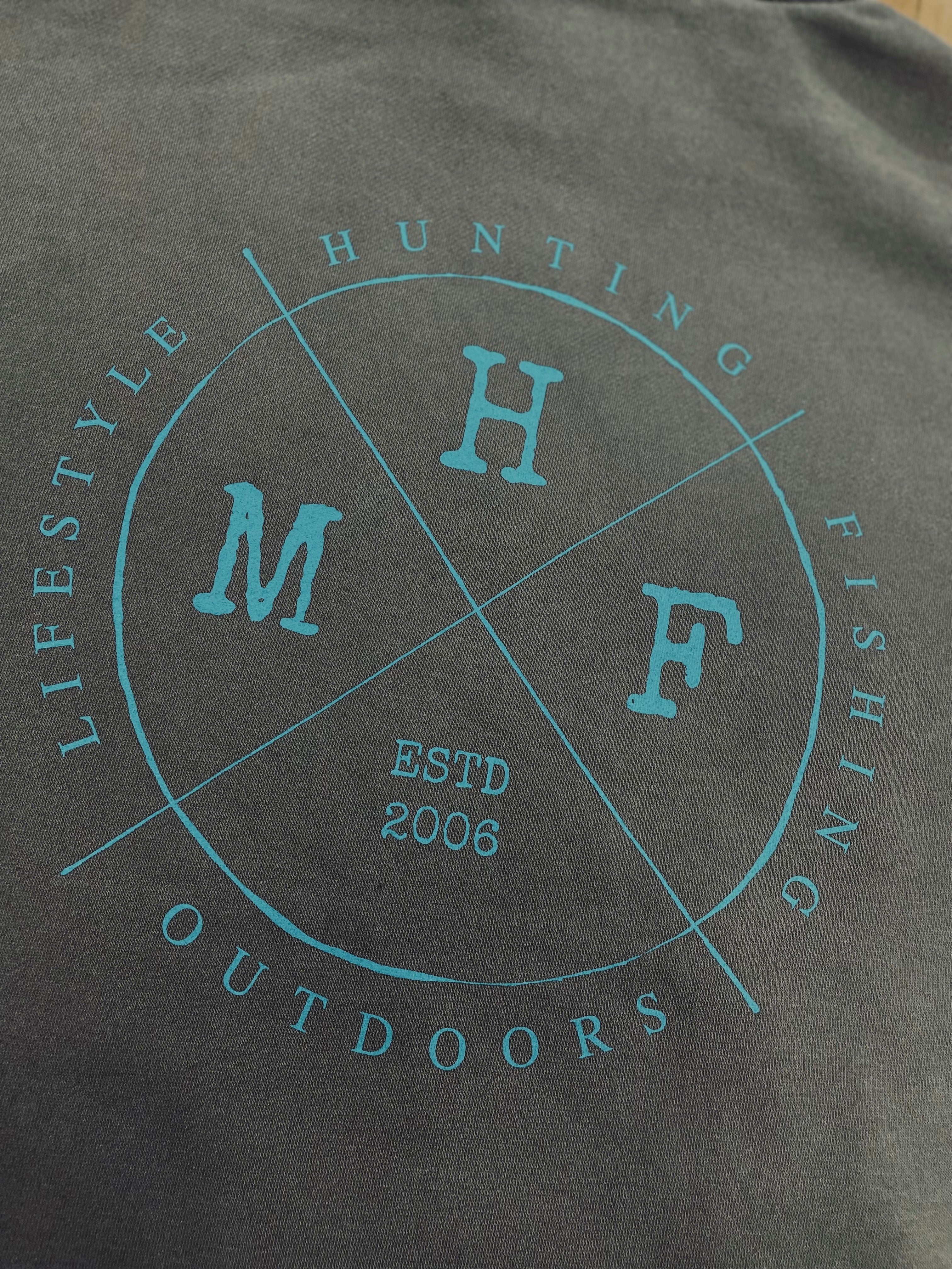 MHF Mens Lifestyle Relax Faded Half Zip Jumper