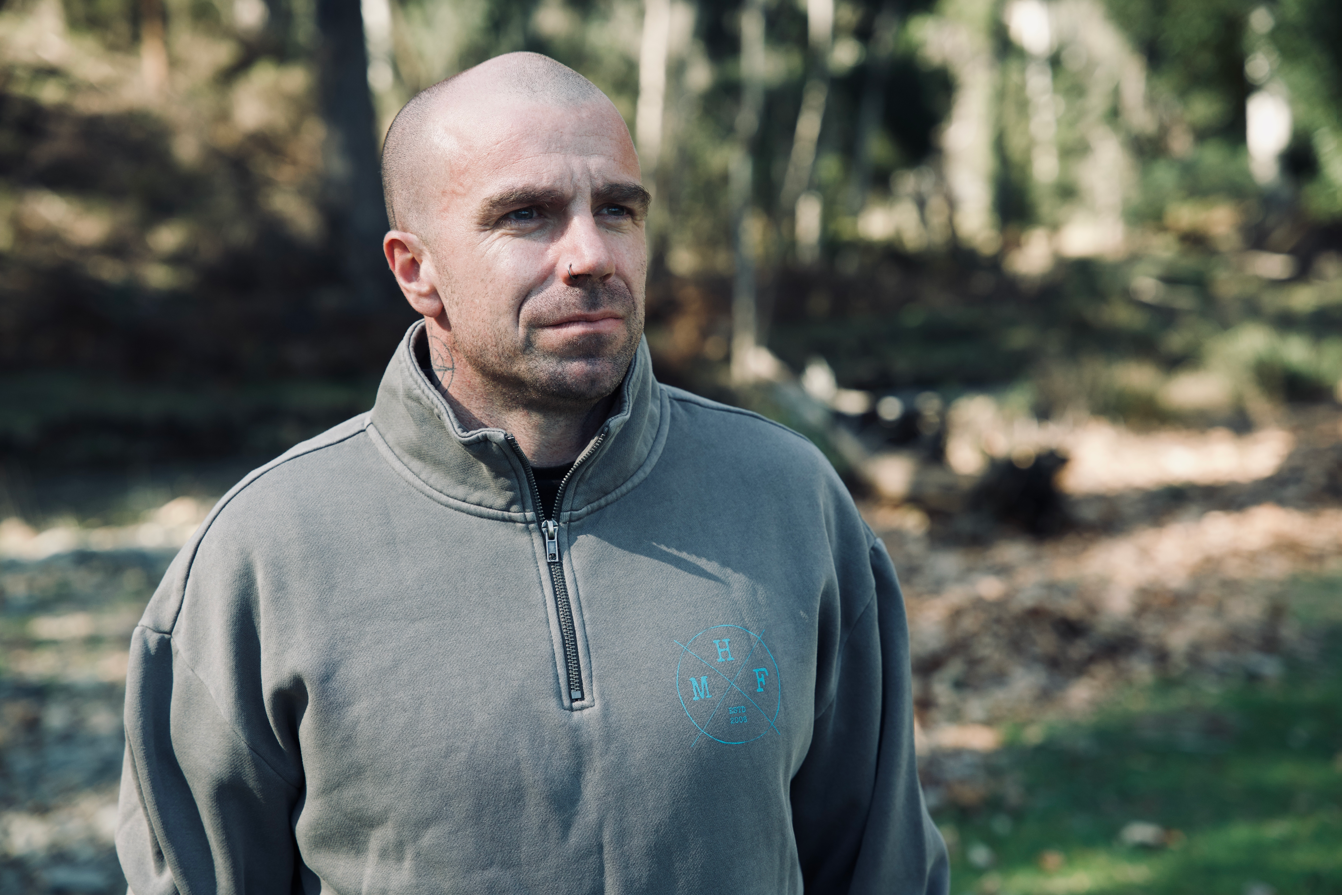 MHF Mens Lifestyle Relax Faded Half Zip Jumper - - Mansfield Hunting & Fishing - Products to prepare for Corona Virus