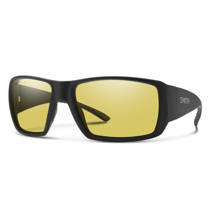Smith Optics Guide's Choice XL ChromaPop Glass Matte Black Low Light Yellow - - Mansfield Hunting & Fishing - Products to prepare for Corona Virus