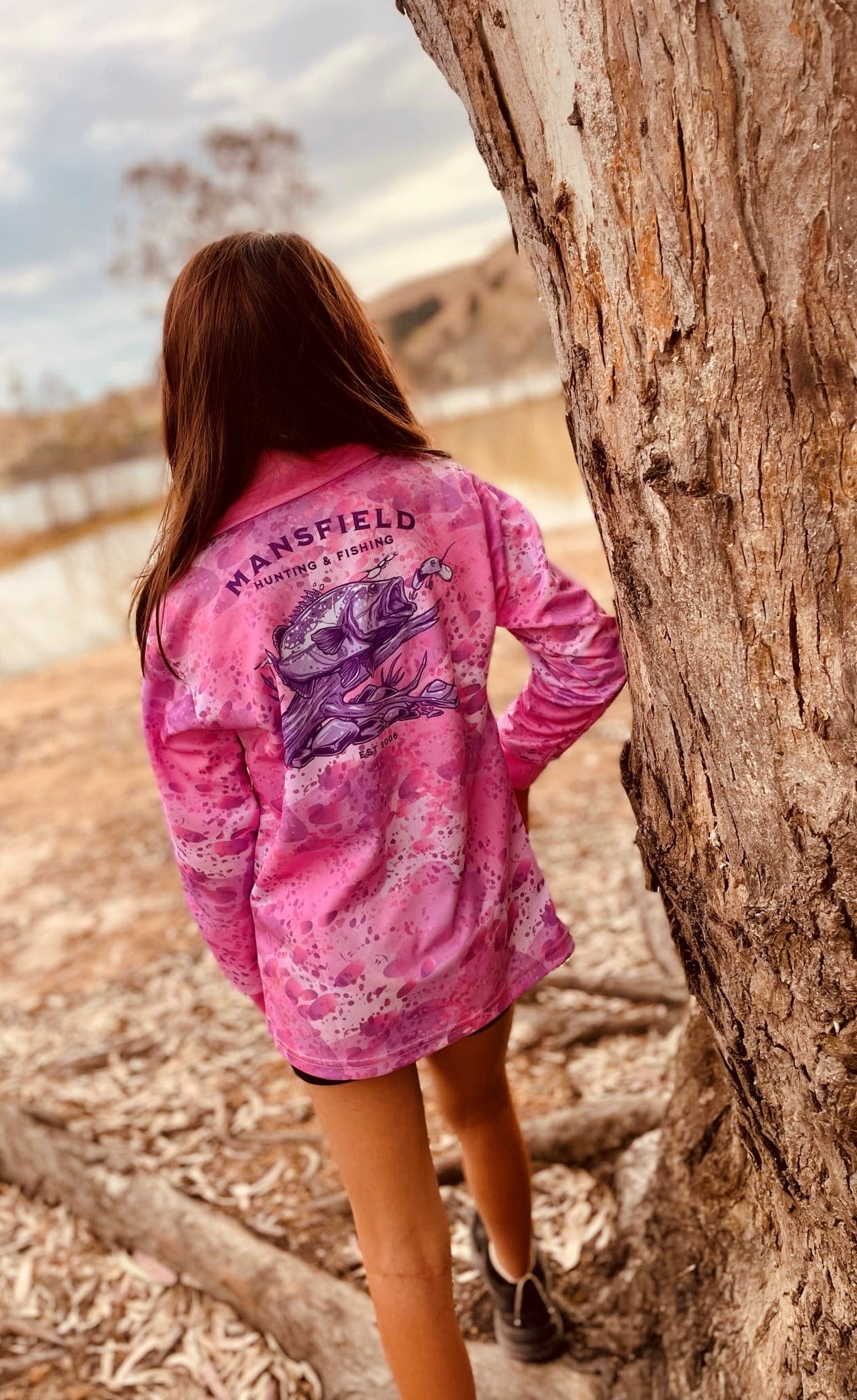 MHF Outdoors Kids Fishing Shirt UV 50+ - Pink - - Mansfield Hunting & Fishing - Products to prepare for Corona Virus