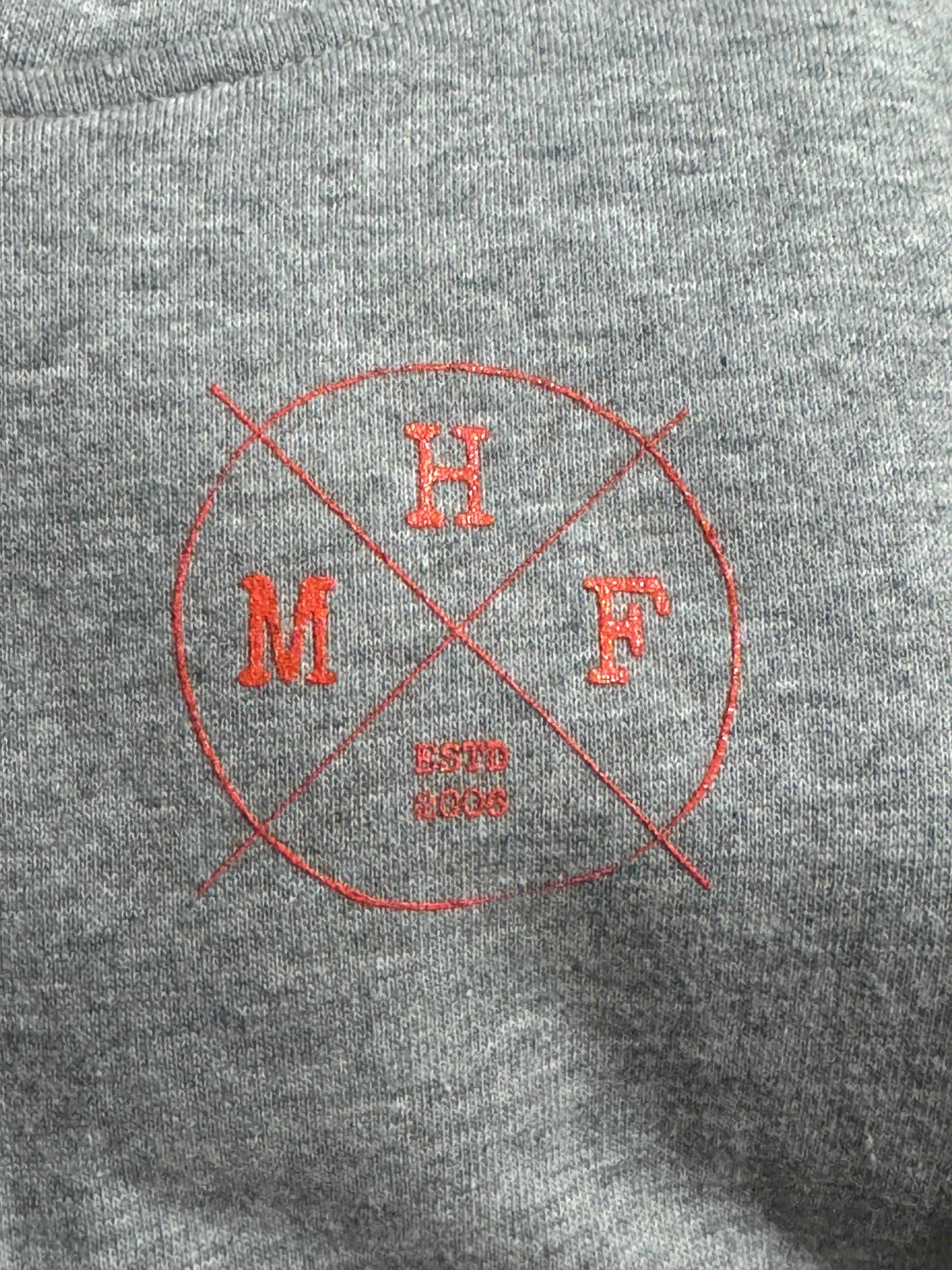 MHF Kids Lifestyle Hoodie - Grey Marle/Orange