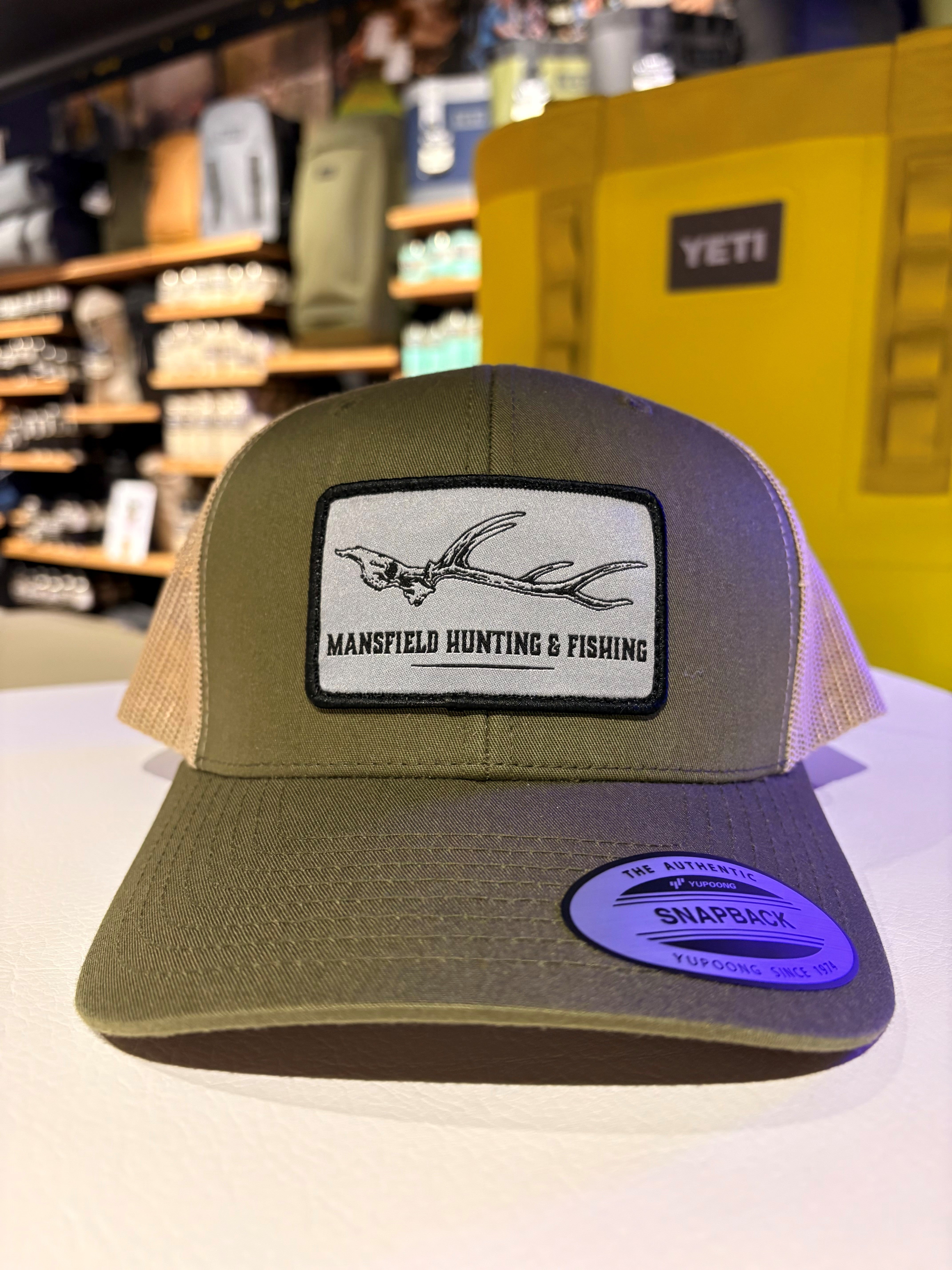 MHF Euro Skull Moss Green/Khaki Cap - - Mansfield Hunting & Fishing - Products to prepare for Corona Virus