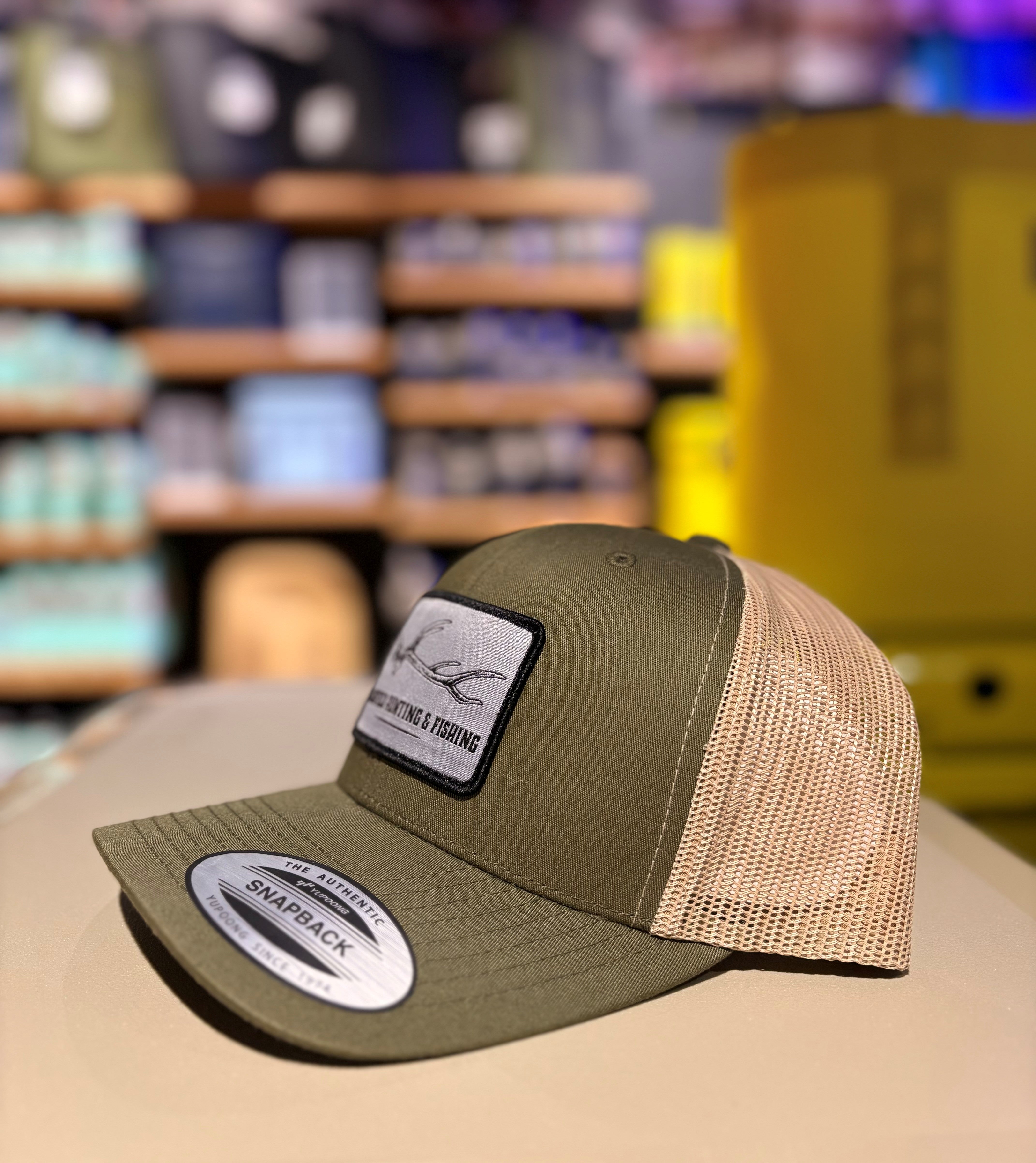 MHF Euro Skull Moss Green/Khaki Cap - - Mansfield Hunting & Fishing - Products to prepare for Corona Virus