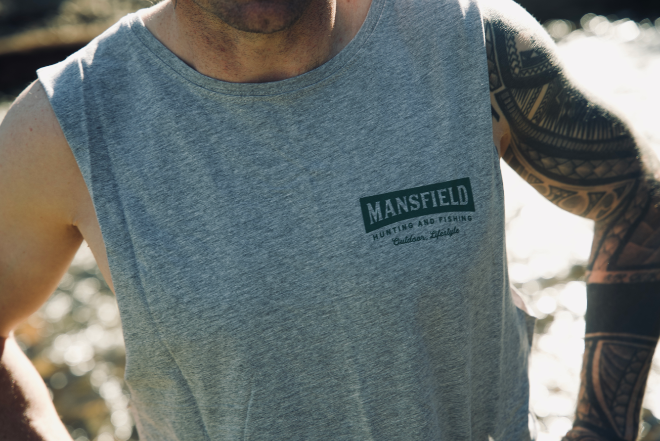 MHF Outdoors Singlet - Grey Marle - - Mansfield Hunting & Fishing - Products to prepare for Corona Virus