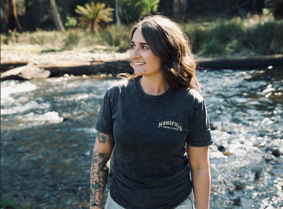 MHF Mens Sign Post T-Shirt - Stone Wash Black - - Mansfield Hunting & Fishing - Products to prepare for Corona Virus