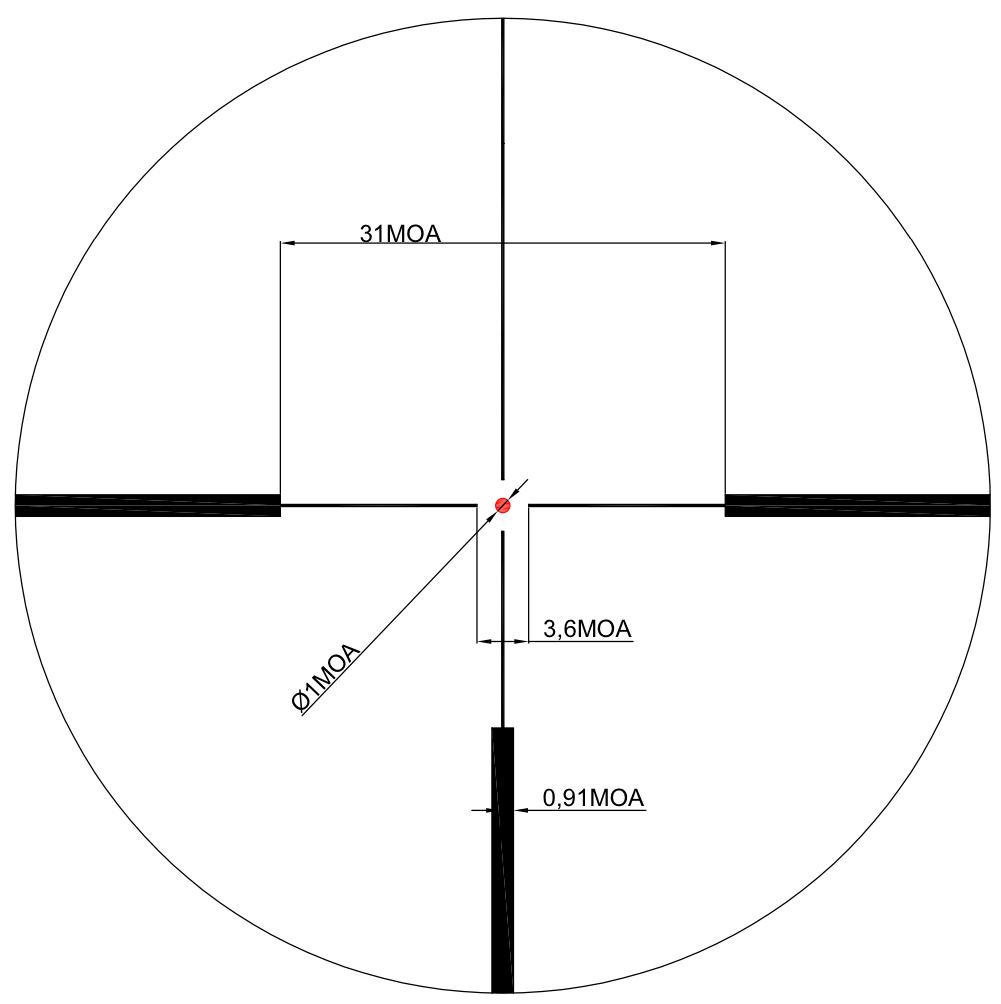 Nikko Stirling Octa 2-16x50 Illuminated Scope