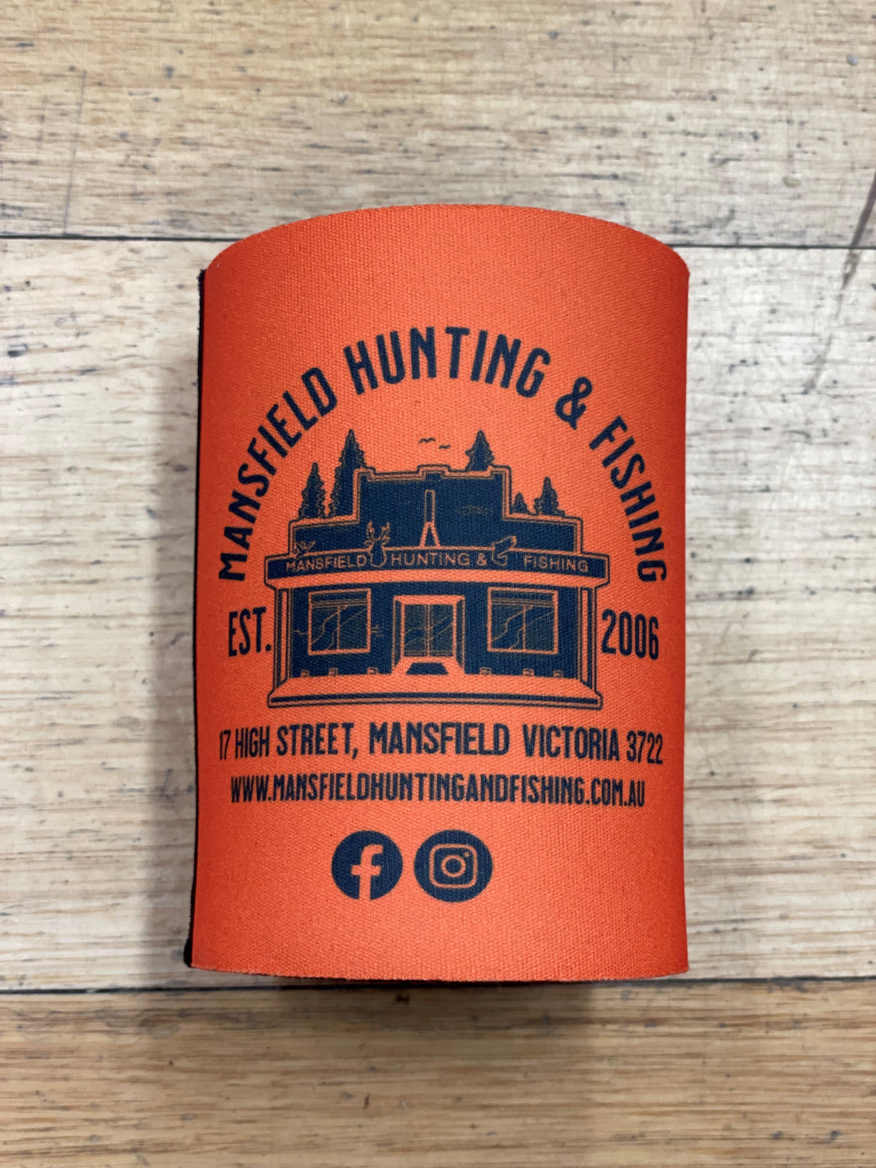 MHF Shop Front Stubby Holder - Various Colours - ORANGE - Mansfield Hunting & Fishing - Products to prepare for Corona Virus