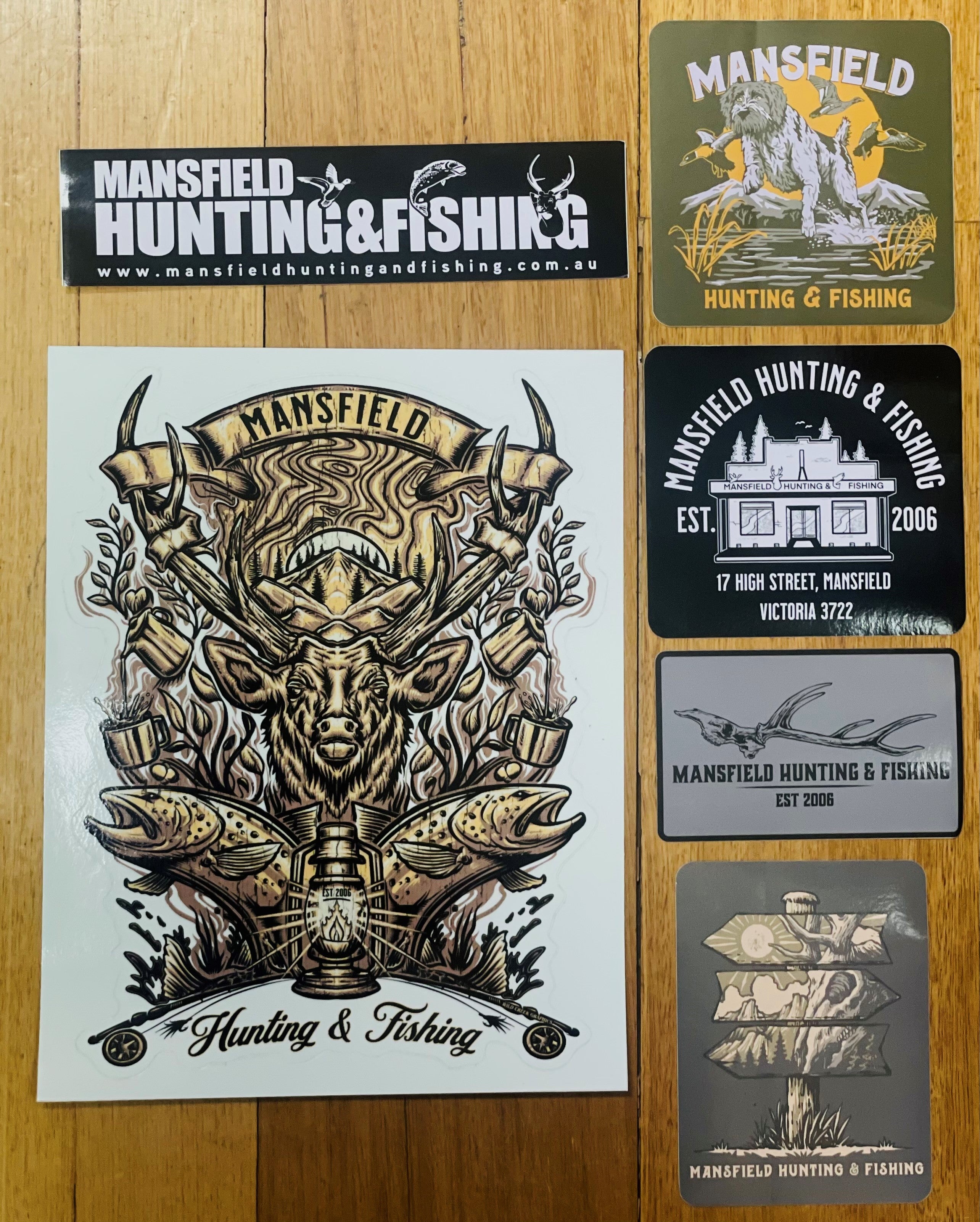MHF Sticker Pack - - Mansfield Hunting & Fishing - Products to prepare for Corona Virus