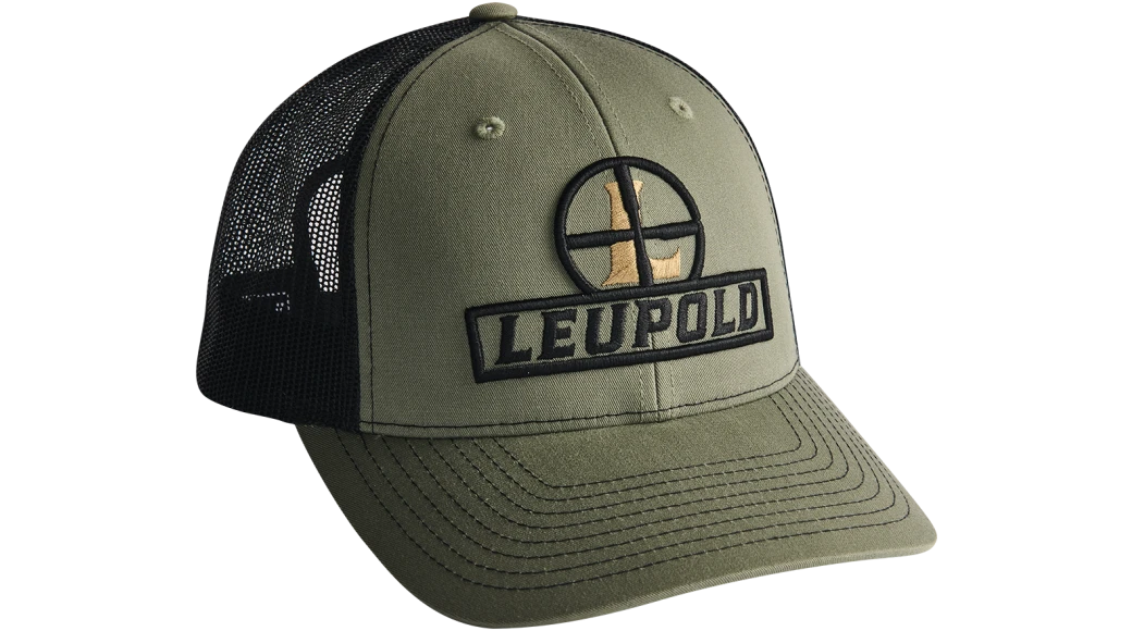 Leupold Reticle Trucker Cap - Loden - Mansfield Hunting & Fishing - Products to prepare for Corona Virus