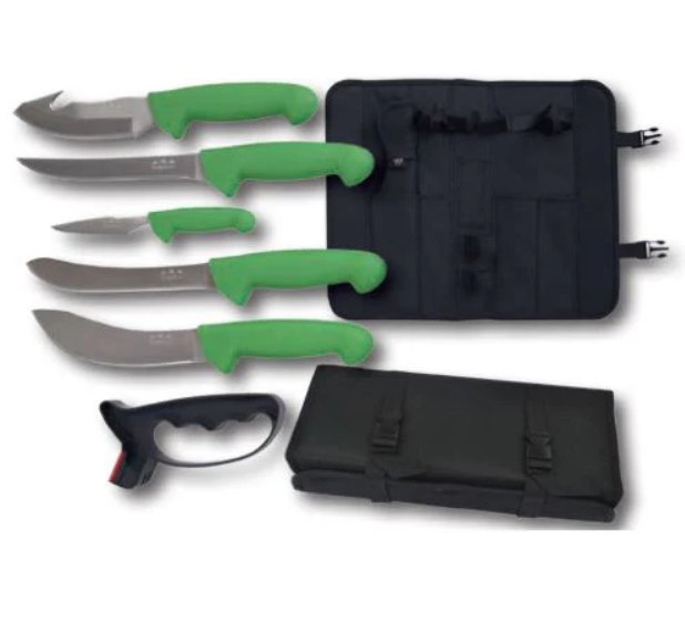 Ridgeline 5 pc Hunters Knife Roll - - Mansfield Hunting & Fishing - Products to prepare for Corona Virus