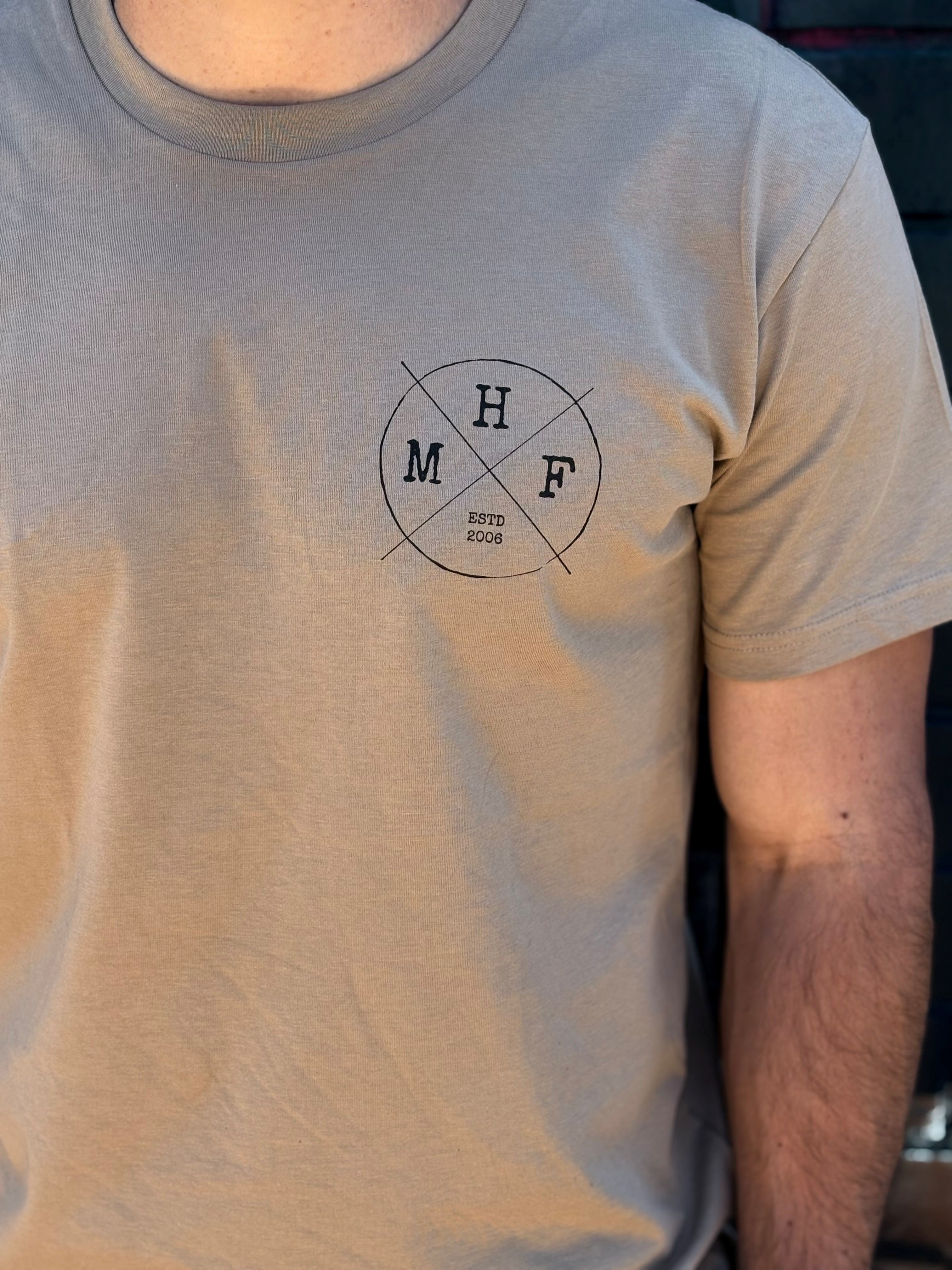 MHF Lifestyle Tee - Sand - XS / SAND - Mansfield Hunting & Fishing - Products to prepare for Corona Virus