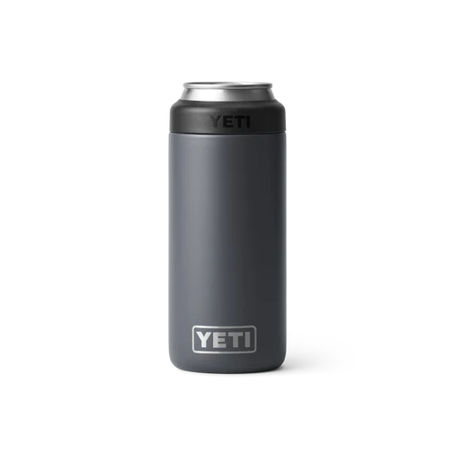 Yeti 250ml Colster Slim Can Cooler - 250ML / CHARCOAL - Mansfield Hunting & Fishing - Products to prepare for Corona Virus