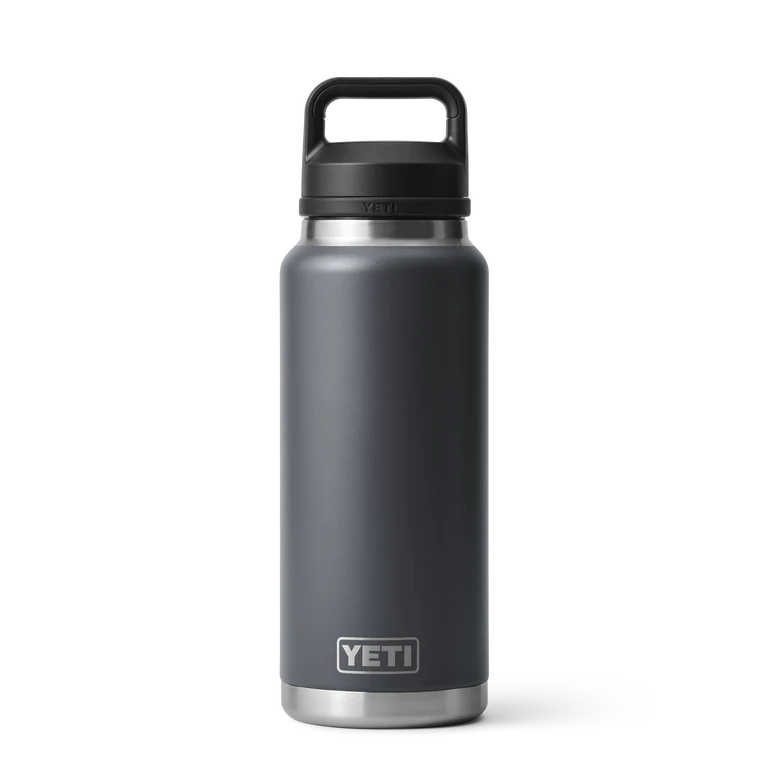 Yeti 36oz Bottle with Chug Cap - 36OZ / CHARCOAL - Mansfield Hunting & Fishing - Products to prepare for Corona Virus