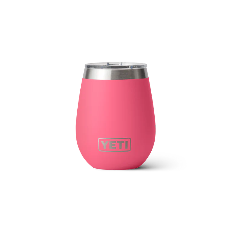 Yeti 10oz Wine Tumbler with MagSlider Lid (296ml) - 10OZ / TROPICAL PINK - Mansfield Hunting & Fishing - Products to prepare for Corona Virus
