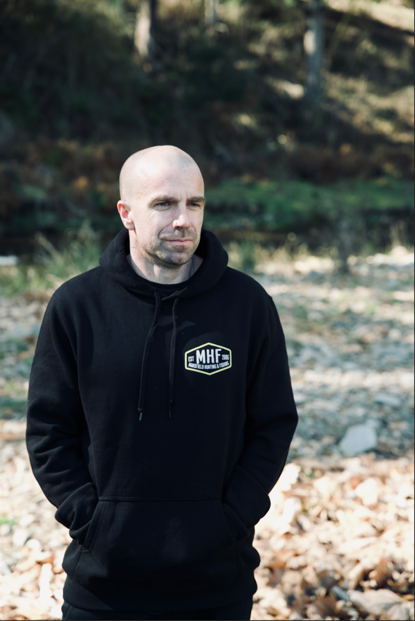MHF Mens Skeleton Trout Hoodie - Black - - Mansfield Hunting & Fishing - Products to prepare for Corona Virus