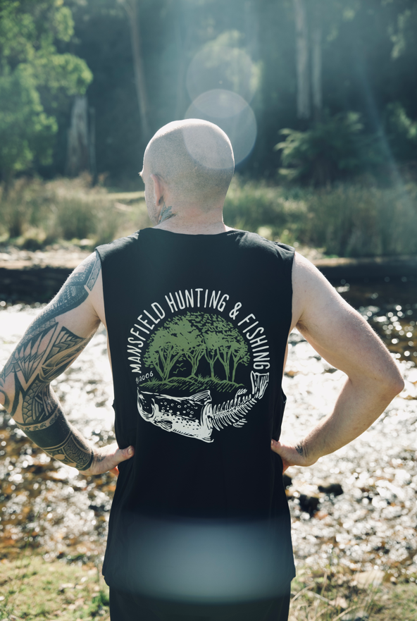 MHF Skeleton Trout Singlet - - Mansfield Hunting & Fishing - Products to prepare for Corona Virus