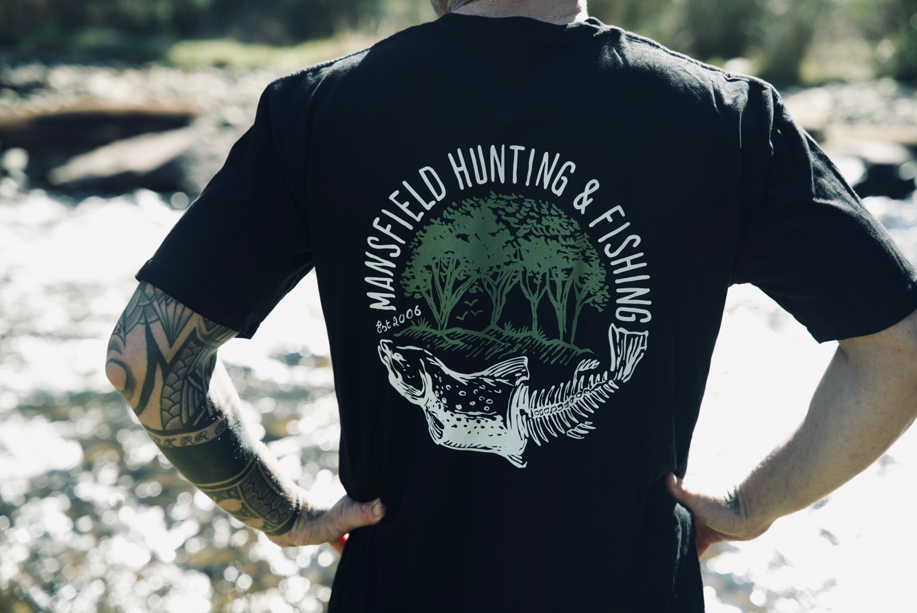 MHF Skeleton Trout T Shirt - - Mansfield Hunting & Fishing - Products to prepare for Corona Virus