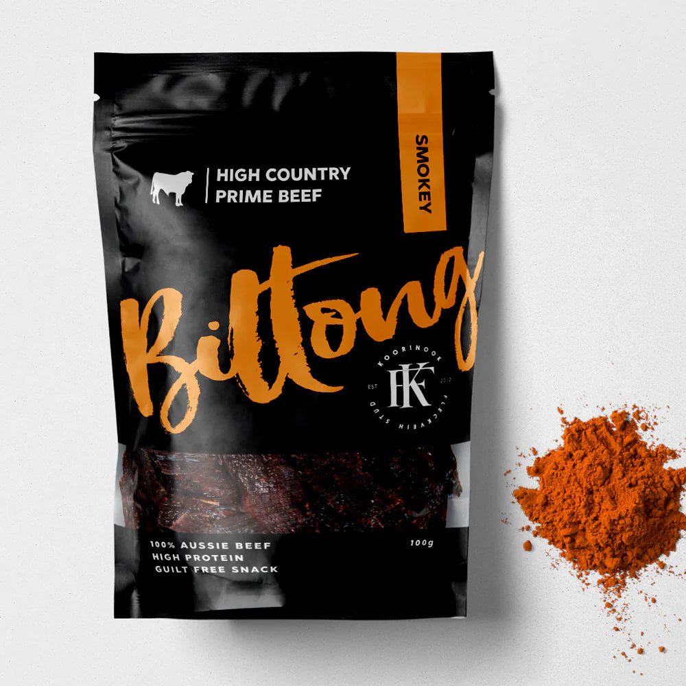 Koorinook Biltong - Smokey - - Mansfield Hunting & Fishing - Products to prepare for Corona Virus