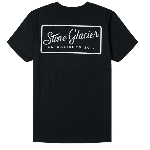 Stone Glacier Stamp Short Sleeve T-Shirt - SMALL / BLACK - Mansfield Hunting & Fishing - Products to prepare for Corona Virus