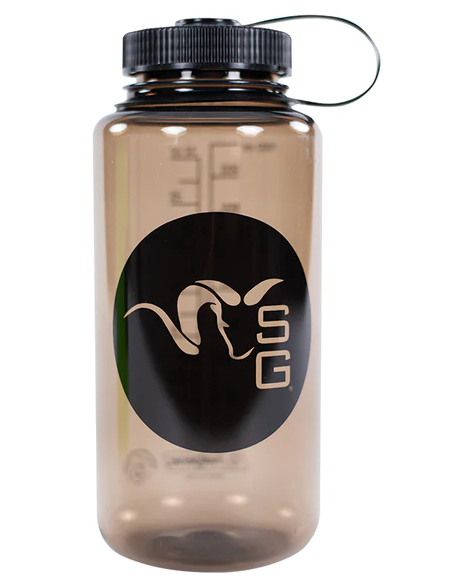 Stone Glacier SG Cirle Ram 32 oz. Nalgene Wide Mouth Bottle - DARK BROWN - Mansfield Hunting & Fishing - Products to prepare for Corona Virus