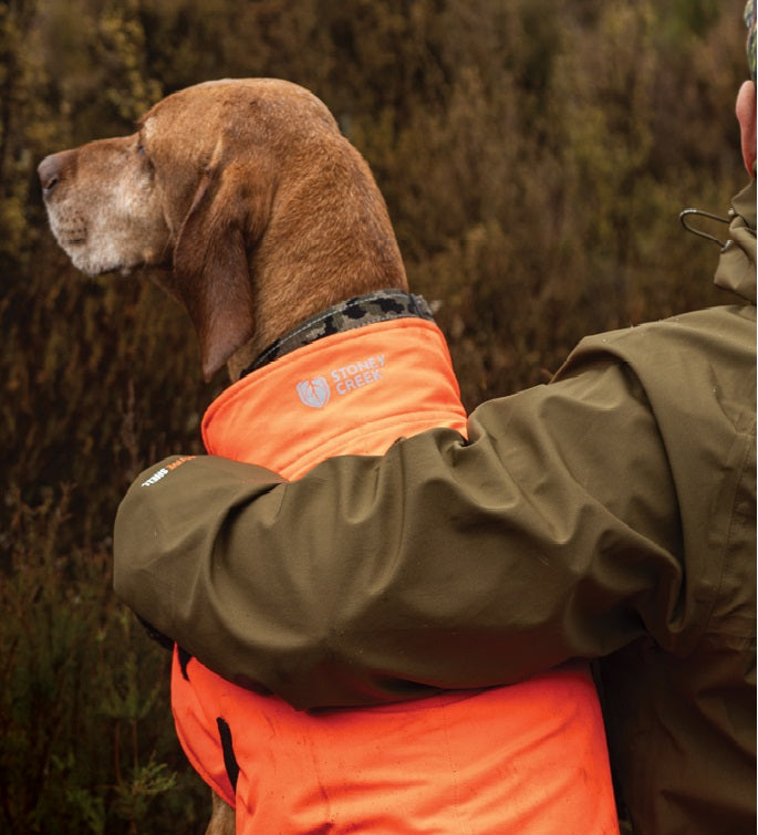 Stoney Creek Waterproof Dog Coat - Orange -  - Mansfield Hunting & Fishing - Products to prepare for Corona Virus